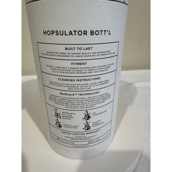 Brumate hopsulator bottle for beer. Desert tan. Stainless steel. Beer cooler NIB - Picture 3 of 5